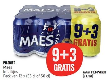 Promoties Pilsbier maes - Maes - Geldig van 23/11/2017 tot 29/11/2017 bij Delhaize