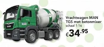 Promoties Vrachtwagen man tgs met betonmixer - Bruder - Geldig van 06/11/2017 tot 07/12/2017 bij Happyland