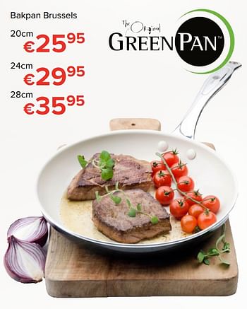Promoties Bakpan brussel green pan - Greenpan - Geldig van 24/11/2017 tot 31/12/2017 bij Euro Shop