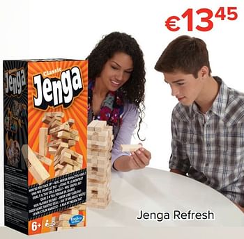 Promoties Jenga refresh - Hasbro - Geldig van 24/11/2017 tot 31/12/2017 bij Euro Shop