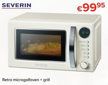 Promoties Severin retro microgolfoven + grill - Severin - Geldig van 24/11/2017 tot 31/12/2017 bij Euro Shop