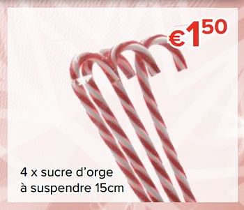 Promotions 4 x sucre d`orge à suspendre - Produit Maison - Euroshop - Valide de 24/11/2017 à 31/12/2017 chez Euro Shop