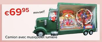 Promotions Camion avec musique et lumière - Produit Maison - Euroshop - Valide de 24/11/2017 à 31/12/2017 chez Euro Shop