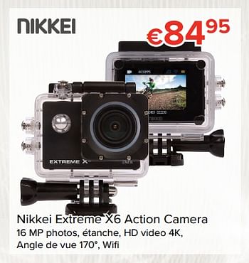 Promoties Nikkei extreme x6 action camera - NIKKEI - Geldig van 24/11/2017 tot 31/12/2017 bij Euro Shop