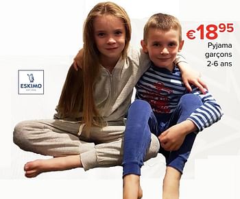 Promoties Pyjama garçons - Eskimo - Geldig van 24/11/2017 tot 31/12/2017 bij Euro Shop