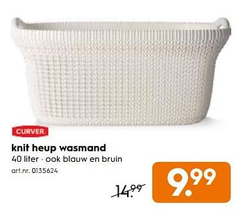 Promoties Knit heup wasmand - Curver - Geldig van 20/11/2017 tot 03/12/2017 bij Blokker
