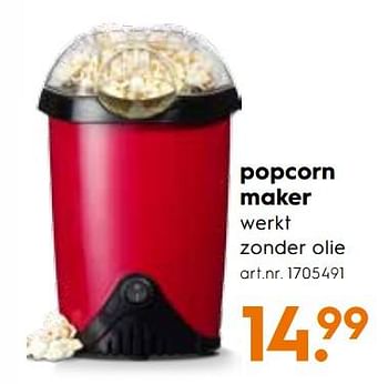 Promoties Popcorn maker - Huismerk - Blokker - Geldig van 20/11/2017 tot 03/12/2017 bij Blokker