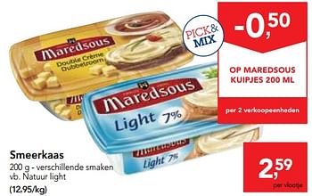Promoties Maredsous smeerkaas - Maredsous - Geldig van 29/11/2017 tot 12/12/2017 bij Makro