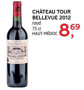 Promoties Château tour bellevue 2012 - Rode wijnen - Geldig van 29/11/2017 tot 12/12/2017 bij Alvo