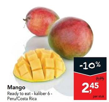 Promotions Mango - Produit maison - Makro - Valide de 29/11/2017 à 12/12/2017 chez Makro