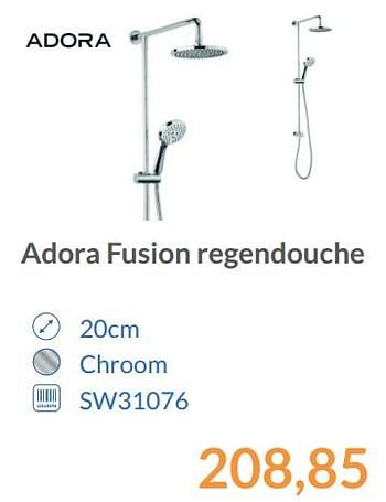 Promoties Adora fusion regendouche - Adora - Geldig van 01/12/2017 tot 31/12/2017 bij Sanitairwinkel
