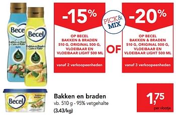 Promotions Bakken en braden - Becel - Valide de 29/11/2017 à 12/12/2017 chez Makro
