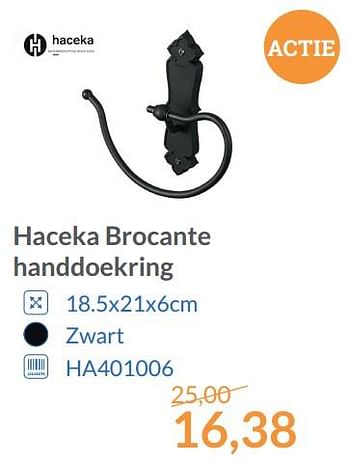 Promoties Haceka brocante handdoekring - Haceka - Geldig van 01/12/2017 tot 31/12/2017 bij Sanitairwinkel