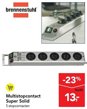 Promoties Brennenstuhl multistopcontact super solid - Brennenstuhl - Geldig van 29/11/2017 tot 12/12/2017 bij Makro