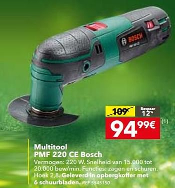 Promoties Multitool pmf 220 ce bosch - Bosch - Geldig van 05/12/2017 tot 01/01/2018 bij BricoPlanit