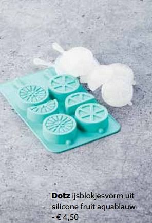 Promoties Dotz ijsblokjesvorm uit silicone fruit aquablauw - Dotz - Geldig van 27/11/2017 tot 31/12/2017 bij ShopWillems