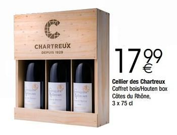 Promotions Cellier des chartreux - Vins rouges - Valide de 28/11/2017 à 24/12/2017 chez Cora
