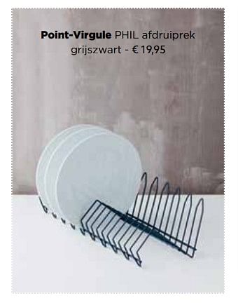 Promoties Point-virgule phil afdruiprek grijszwart - Point-Virgule - Geldig van 27/11/2017 tot 31/12/2017 bij ShopWillems