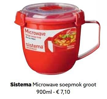 Promoties Sistema microwave soepmok groot - Sistema - Geldig van 27/11/2017 tot 31/12/2017 bij ShopWillems