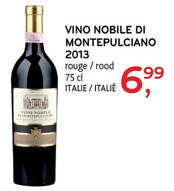 Promoties Vino nobile di montepulciano 2013 - Rode wijnen - Geldig van 29/11/2017 tot 12/12/2017 bij Alvo