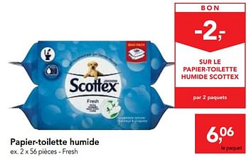 Promotions Papier-toilette humide - Scottex - Valide de 29/11/2017 à 12/12/2017 chez Makro