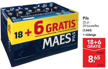 Promoties Pils - Maes - Geldig van 29/11/2017 tot 12/12/2017 bij Makro