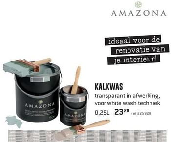 Promoties Kalkwas - Amazona - Geldig van 20/11/2017 tot 16/12/2017 bij Freetime