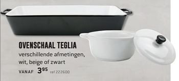 Promoties Ovenschaal teglia - Huismerk - Free Time - Geldig van 20/11/2017 tot 16/12/2017 bij Freetime