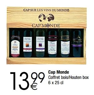 Promoties Cap monde - Rode wijnen - Geldig van 28/11/2017 tot 24/12/2017 bij Cora