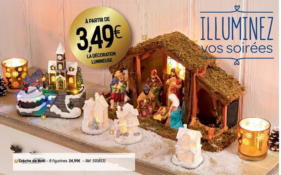 Produit maison - Carrefour Crèche de noël - En promotion chez Carrefour