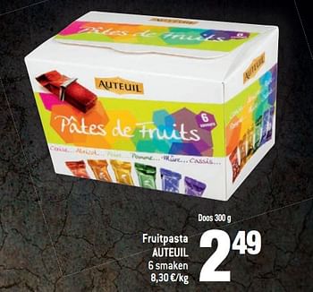 Promoties Fruitpasta auteuil - Auteuil - Geldig van 22/11/2017 tot 01/01/2018 bij Match