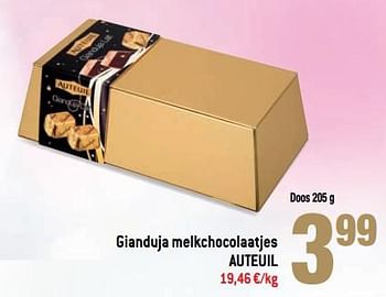 Promotions Gianduja melkchocolaatjes auteuil - Auteuil - Valide de 22/11/2017 à 01/01/2018 chez Match