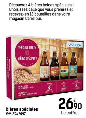 Promoties Bières spéciales - Vivabox - Geldig van 24/11/2017 tot 24/12/2017 bij Carrefour