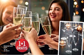 Promoties Champagneglas smart - Carrefour Home - Geldig van 24/11/2017 tot 24/12/2017 bij Carrefour