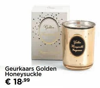 Promotions Geurkaars golden honeysuckle - Produit maison - Molecule - Valide de 24/11/2017 à 31/12/2017 chez Molecule