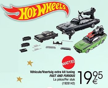 Promoties Véhicule-voertuigen extra kit tuning fast and furious - Mattel - Geldig van 28/11/2017 tot 24/12/2017 bij Cora
