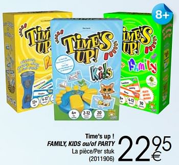 Promotions Time`s up ! family, kids ou-of party - Asmodee - Valide de 28/11/2017 à 24/12/2017 chez Cora