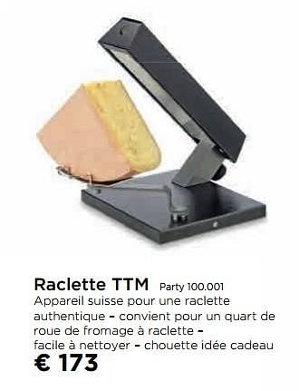 Promotions Raclette ttm party 100.001 - Produit maison - Molecule - Valide de 24/11/2017 à 31/12/2017 chez Molecule