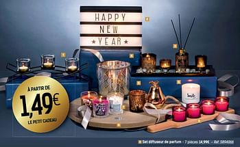 Promoties Set diffuseur de parfum - Huismerk - Carrefour  - Geldig van 24/11/2017 tot 24/12/2017 bij Carrefour