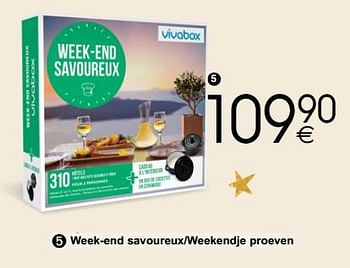 Promoties Week-end savoureux-weekendje proeven - Vivabox - Geldig van 28/11/2017 tot 24/12/2017 bij Cora