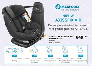 Promoties Autostoel axissfix air nomad black - Maxi-cosi - Geldig van 05/12/2017 tot 09/01/2018 bij Supra Bazar