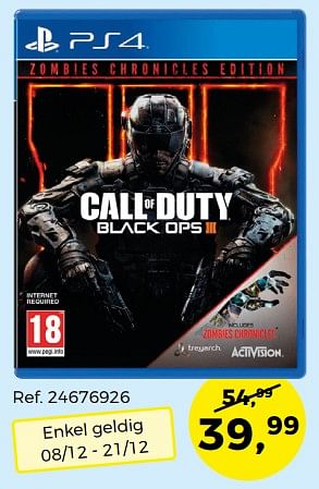 Promotions Call of duty black ops - Activision - Valide de 05/12/2017 à 09/01/2018 chez Supra Bazar