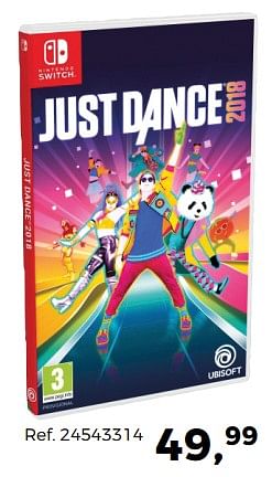 Promoties Just dance 2018 - Ubisoft - Geldig van 05/12/2017 tot 09/01/2018 bij Supra Bazar