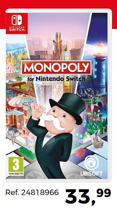 Promoties Monopoly - Ubisoft - Geldig van 05/12/2017 tot 09/01/2018 bij Supra Bazar