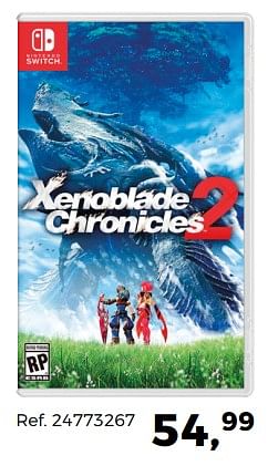 Promotions Xenoblade chronicles 2 - Nintendo - Valide de 05/12/2017 à 09/01/2018 chez Supra Bazar