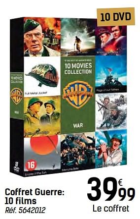 Promotions Coffret guerre: 10 films - Produit maison - Carrefour  - Valide de 24/11/2017 à 24/12/2017 chez Carrefour