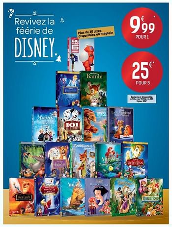 Promoties Revivez la féérie de disney - Disney - Geldig van 24/11/2017 tot 24/12/2017 bij Carrefour