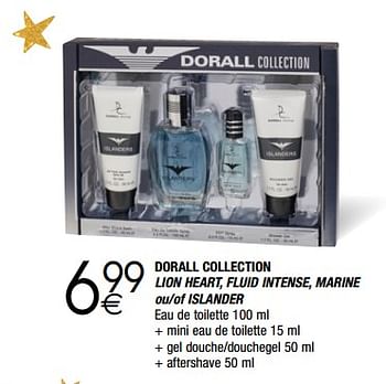Promoties Dorall colection lion heart, fluid intense, marine ou-of islander - Dorall Collection - Geldig van 28/11/2017 tot 24/12/2017 bij Cora