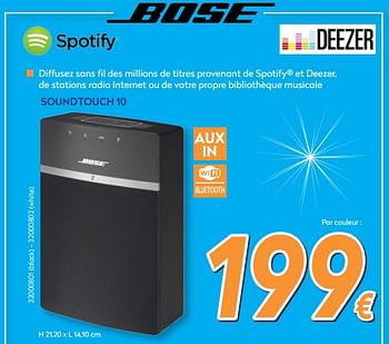 Promotions Bose soundtouch 10 - Bose - Valide de 05/12/2017 à 29/12/2017 chez Krefel