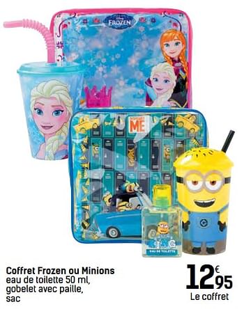 Promoties Coffret frozen ou minions - Disney - Geldig van 24/11/2017 tot 24/12/2017 bij Carrefour